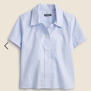 J.Crew Regenerative Cotton Shirt in Soft Blue